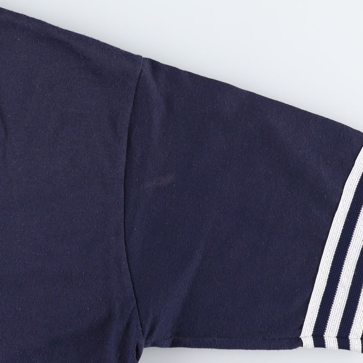 80'S Sportswear V-neck Ringer T-shirt, Made in USA, Men's Size L (approx.), Vintage polyester navy blue type Vintage Second Hand