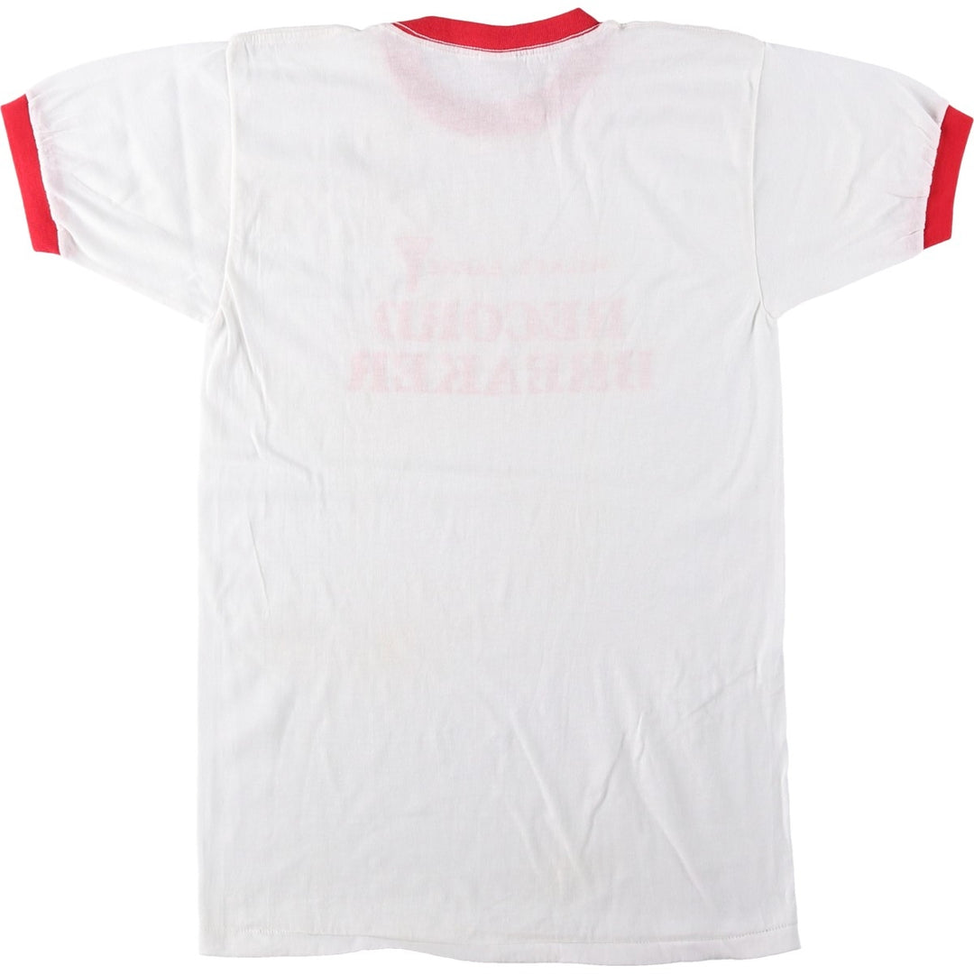 90'S Sportswear Ringer T-Shirt, Made in USA, Men's Size L (Equivalent), Vintage polyester white type Vintage Second Hand