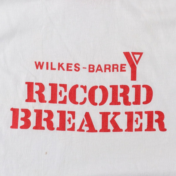 90'S Sportswear Ringer T-Shirt, Made in USA, Men's Size L (Equivalent), Vintage polyester white type Vintage Second Hand