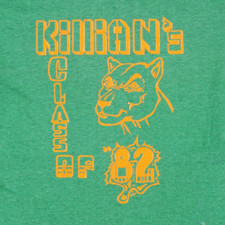 90'S V-neck Ringer T-shirt, Men's Size M (approx.), Vintage cotton green type Vintage Second Hand
