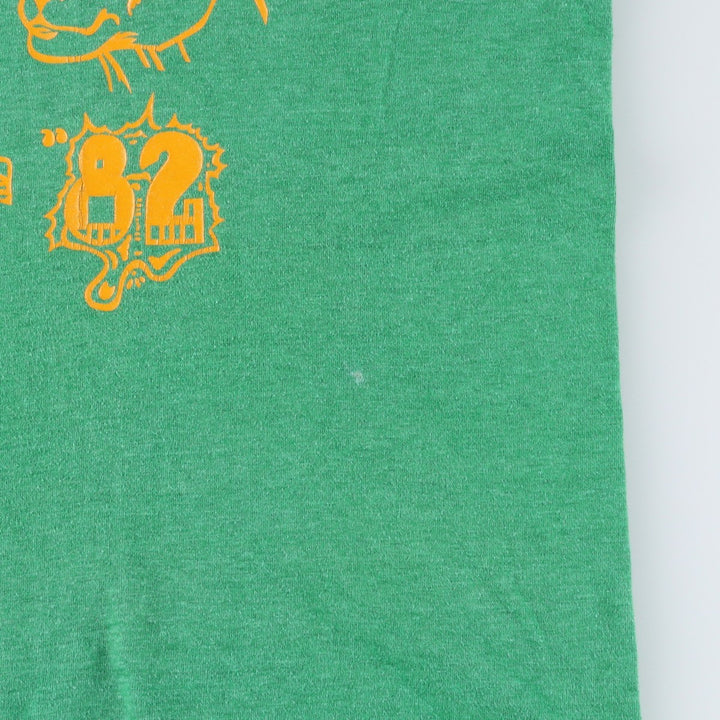 90'S V-neck Ringer T-shirt, Men's Size M (approx.), Vintage cotton green type Vintage Second Hand