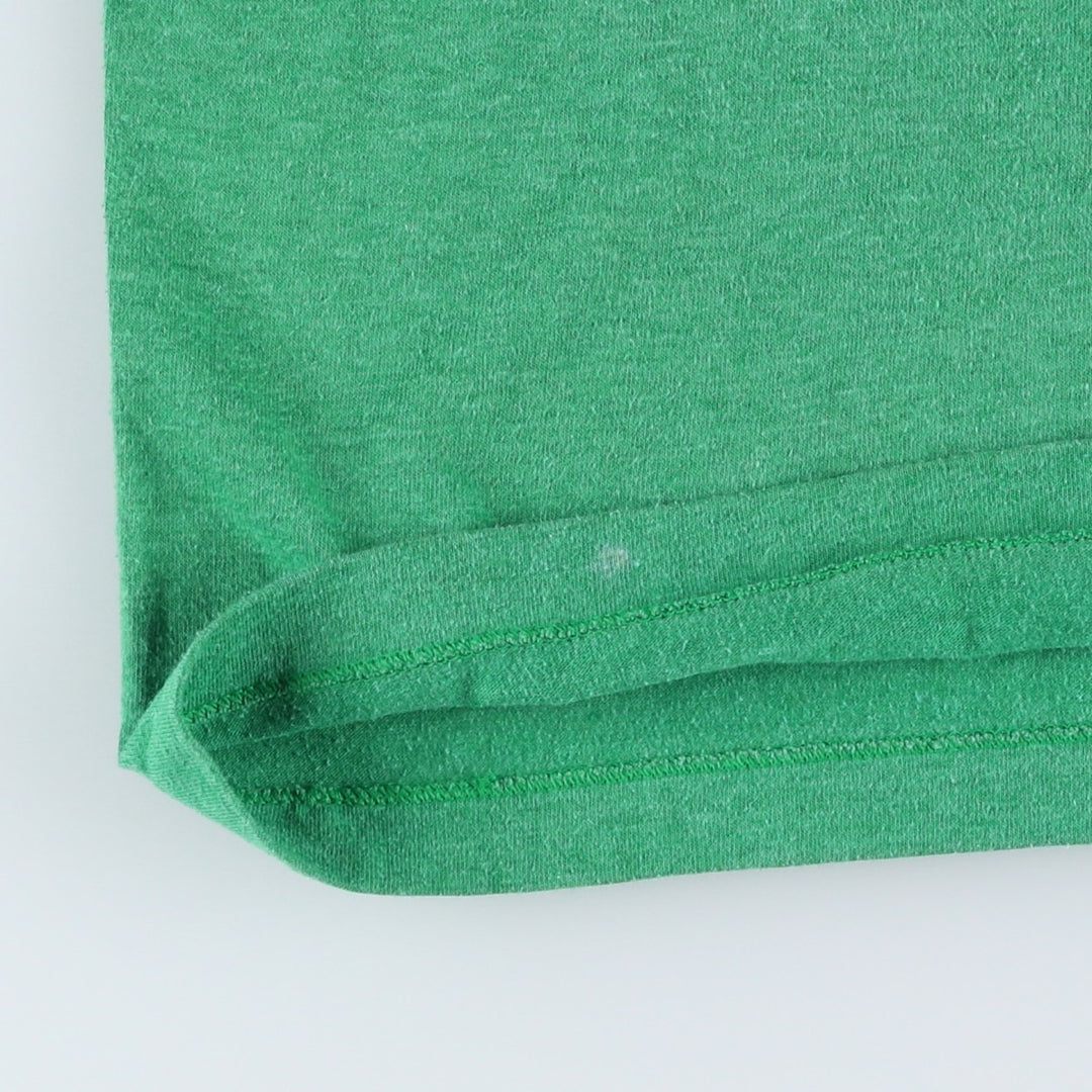 90'S V-neck Ringer T-shirt, Men's Size M (approx.), Vintage cotton green type Vintage Second Hand