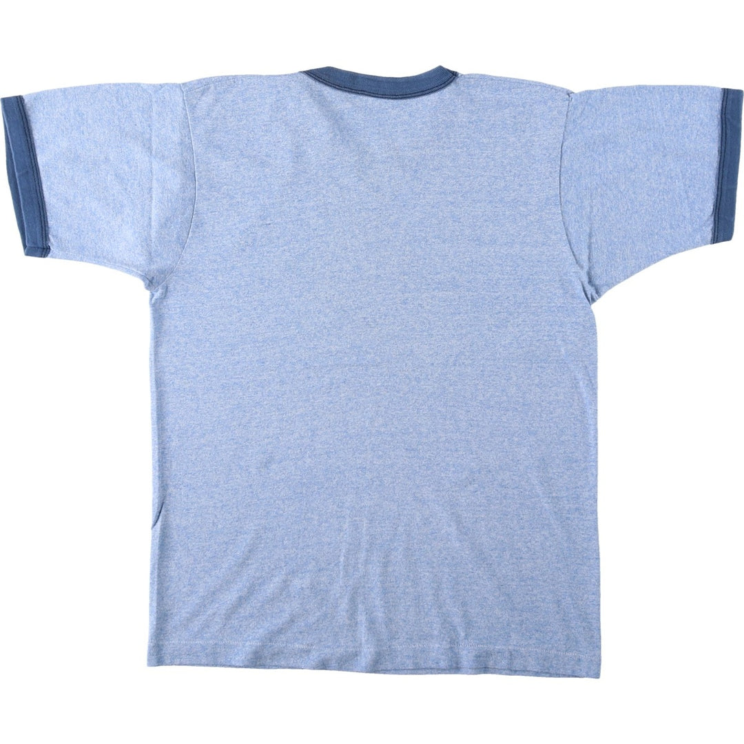 Ringer T-shirt, Men's Size S (approx.), Vintage unclear blue type Vintage Second Hand