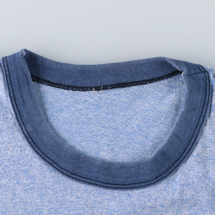 Ringer T-shirt, Men's Size S (approx.), Vintage unclear blue type Vintage Second Hand