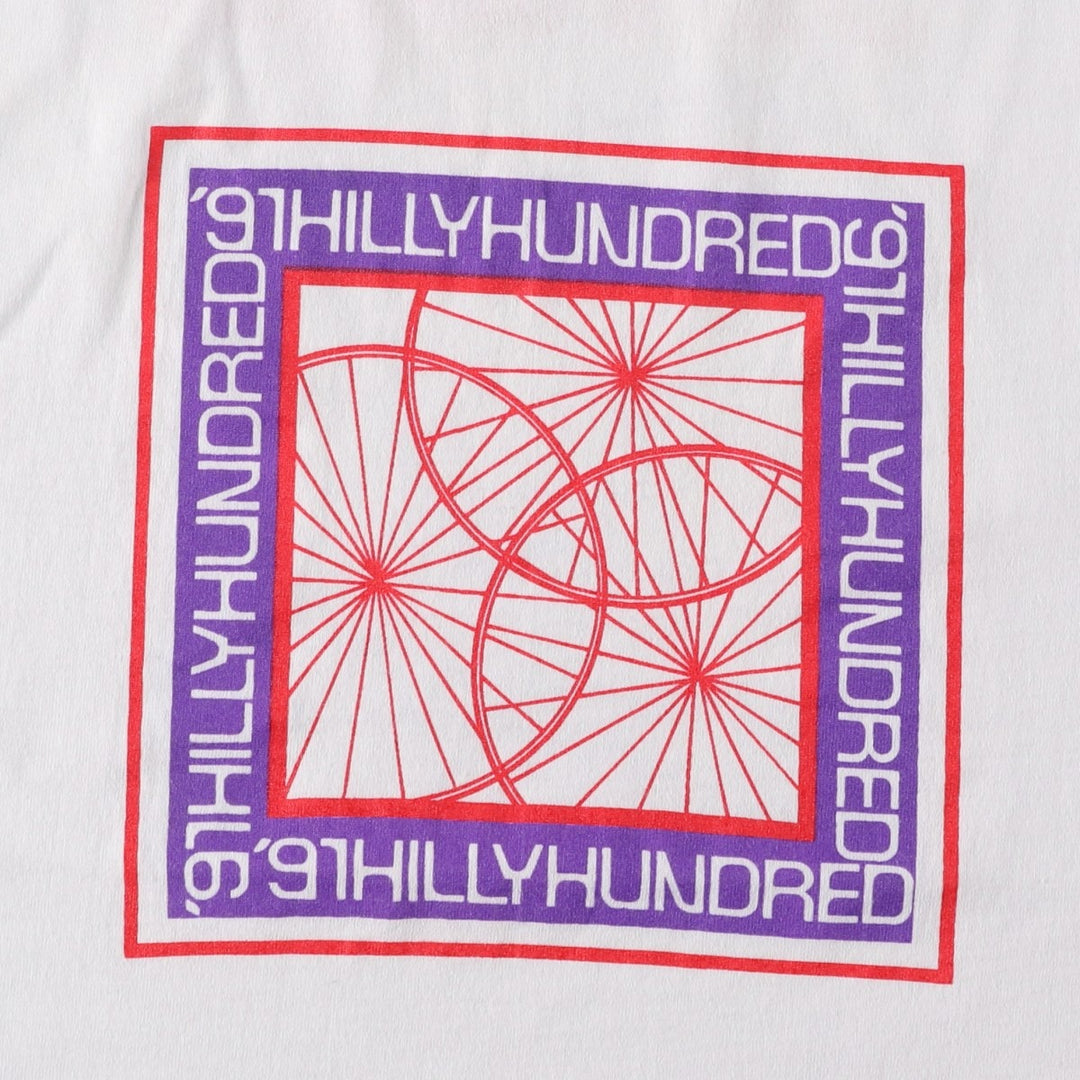 90'S SCREEN STARS Ringer T-shirt, Made in USA, Men's L size, Vintage cotton white type Vintage Second Hand