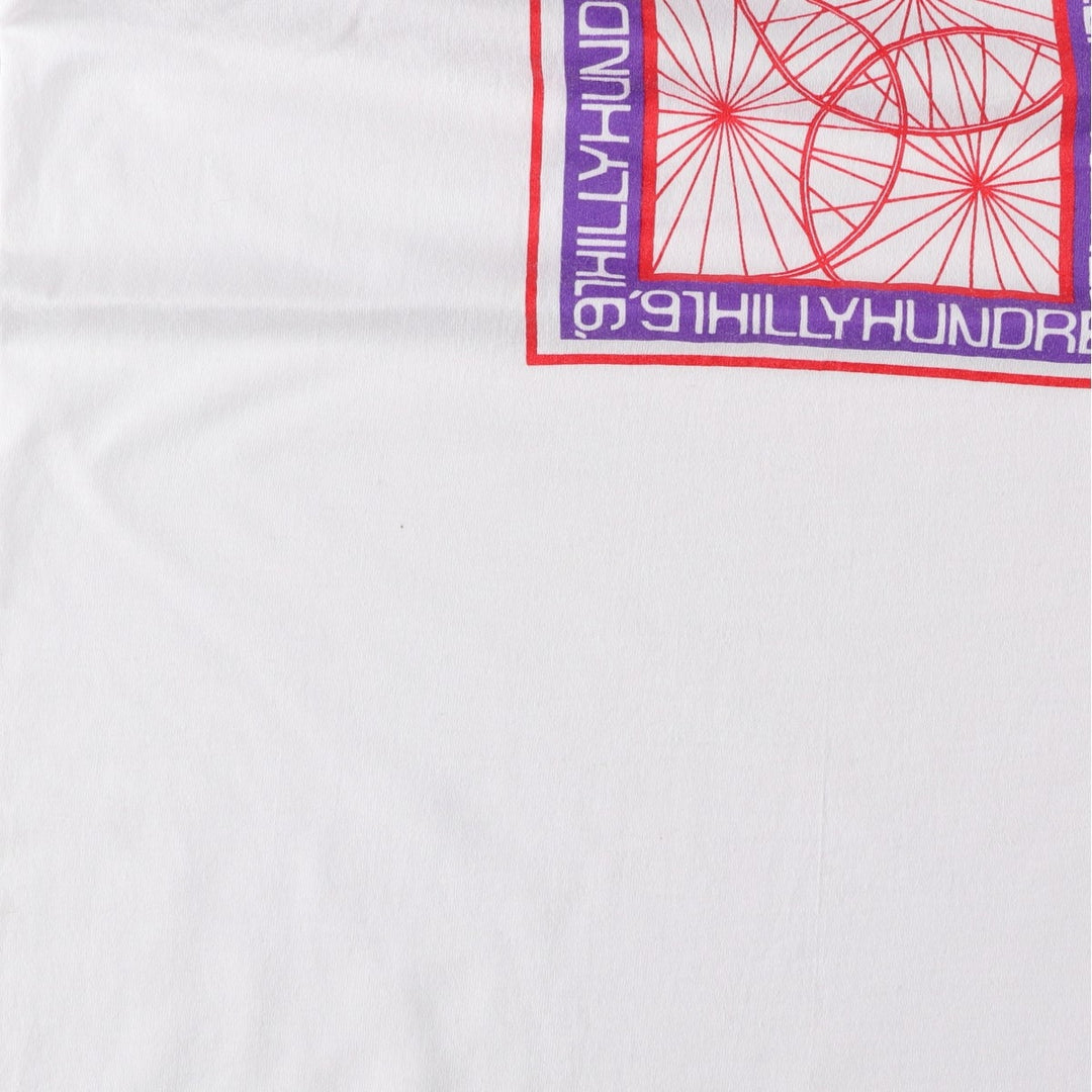 90'S SCREEN STARS Ringer T-shirt, Made in USA, Men's L size, Vintage cotton white type Vintage Second Hand