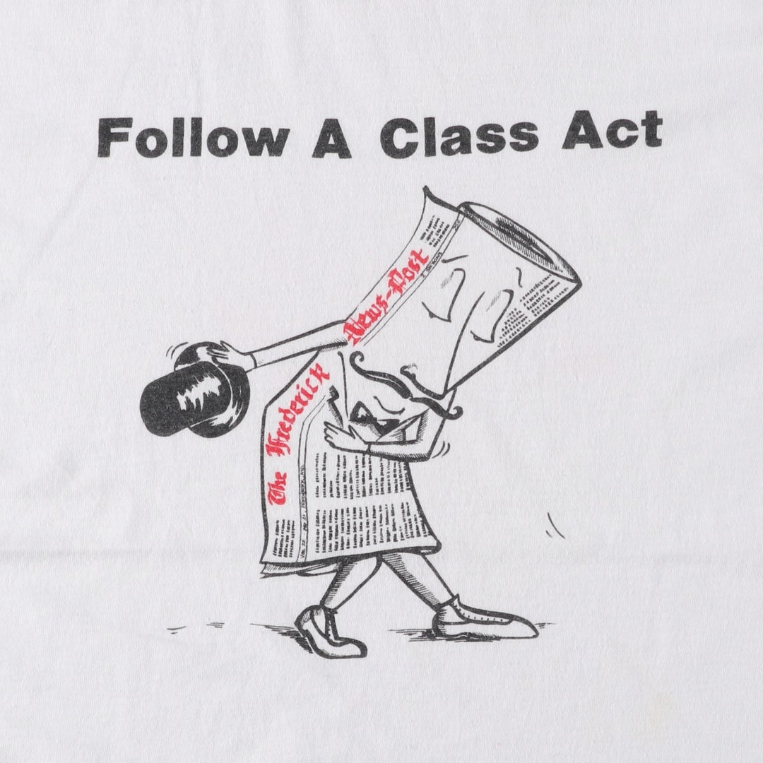Vintage Ringer T-shirt, men's size M unclear white type Vintage Second Hand