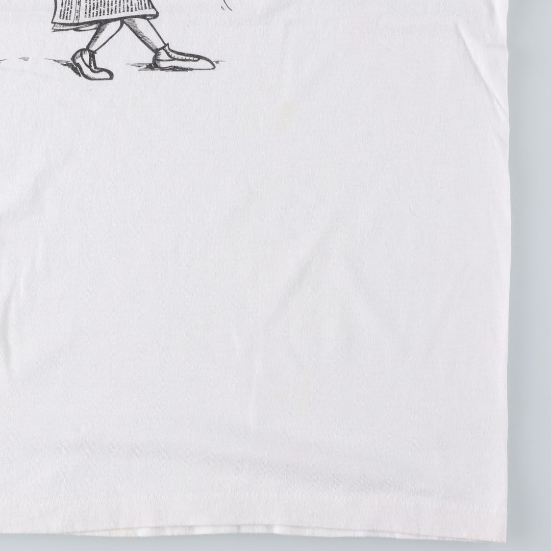 Vintage Ringer T-shirt, men's size M unclear white type Vintage Second Hand