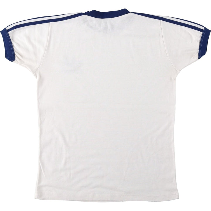 80'S Adidas Trefoil Logo Ringer T-Shirt, Men's Size S (approx.), Vintage polyester white type Vintage Second Hand
