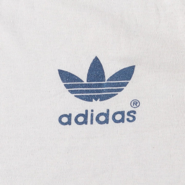 80'S Adidas Trefoil Logo Ringer T-Shirt, Men's Size S (approx.), Vintage polyester white type Vintage Second Hand