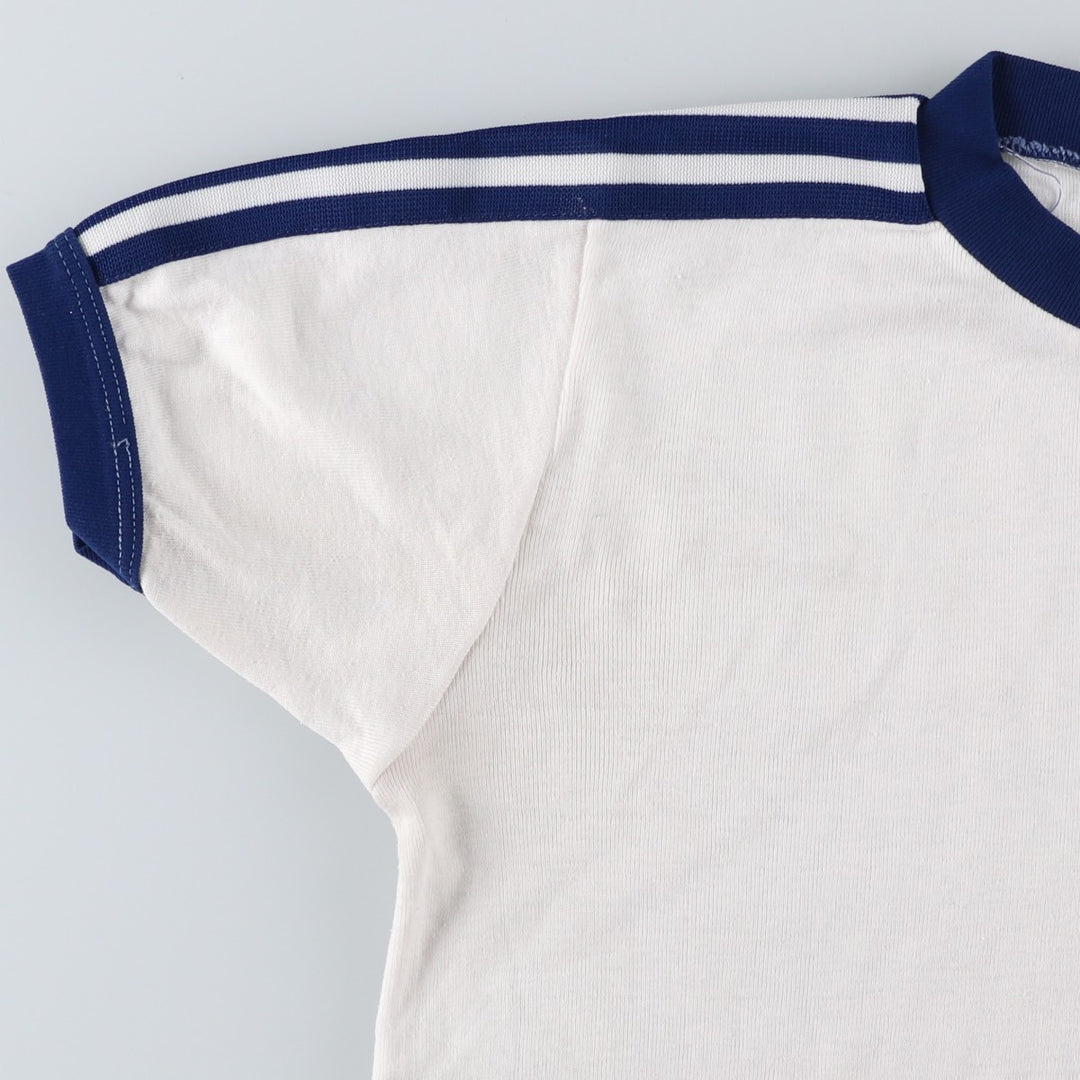 80'S Adidas Trefoil Logo Ringer T-Shirt, Men's Size S (approx.), Vintage polyester white type Vintage Second Hand
