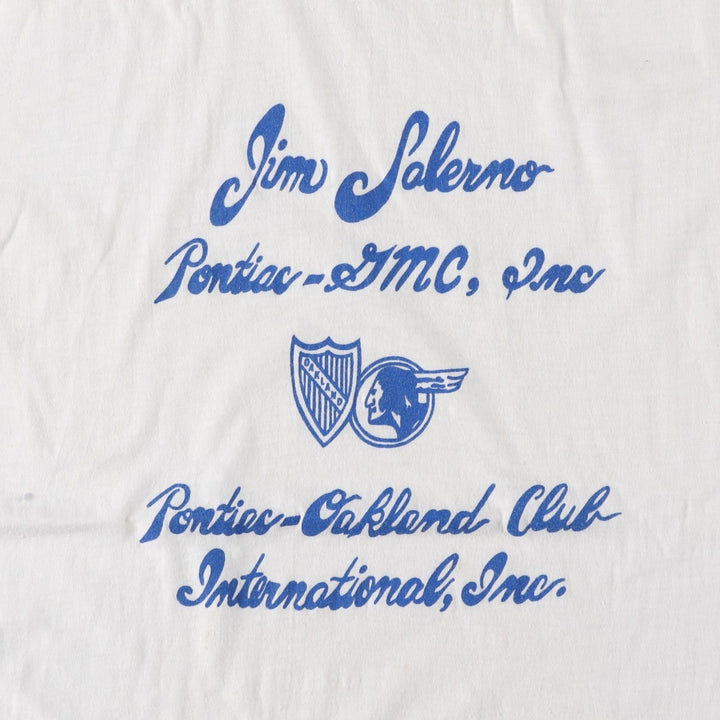 80'S SNEAKERS Ringer T-Shirt, Made in USA, Men's Size L (Equivalent), Vintage polyester white type Vintage Second Hand