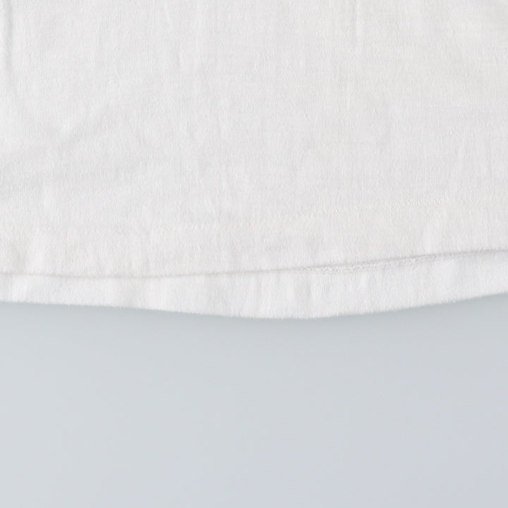 80'S SNEAKERS Ringer T-Shirt, Made in USA, Men's Size L (Equivalent), Vintage polyester white type Vintage Second Hand