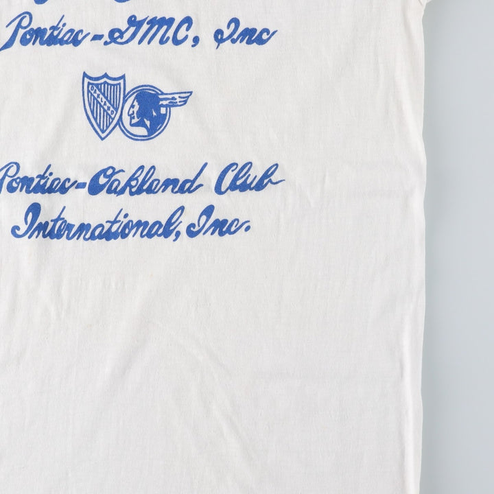 80'S SNEAKERS Ringer T-Shirt, Made in USA, Men's Size L (Equivalent), Vintage polyester white type Vintage Second Hand