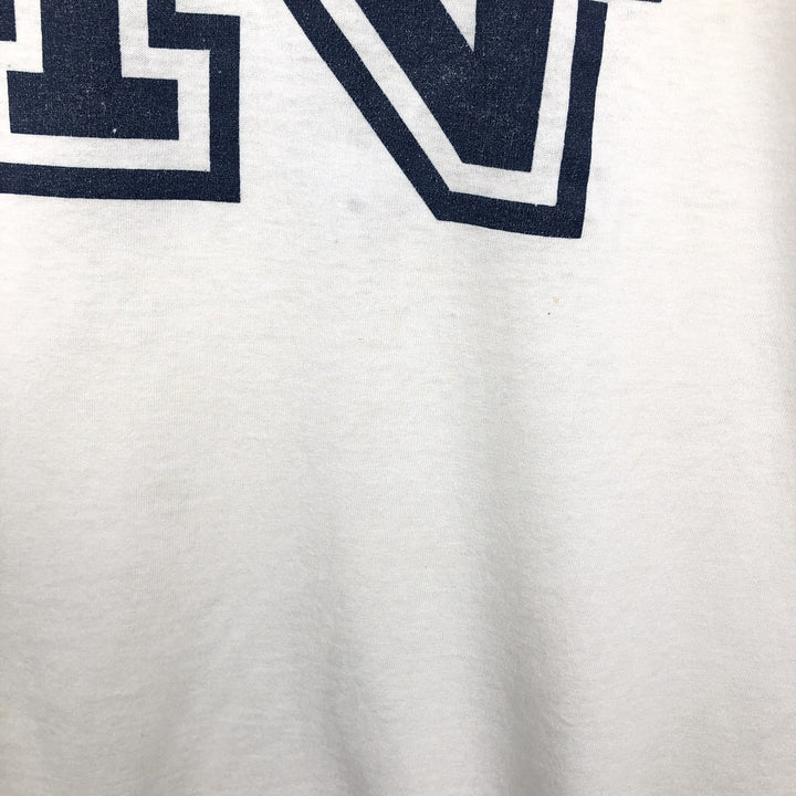 80s-90'S Sofie US Navy Ringer T-shirt, Made in USA, Men's Size L (approx.), Vintage polyester white type Vintage Second Hand