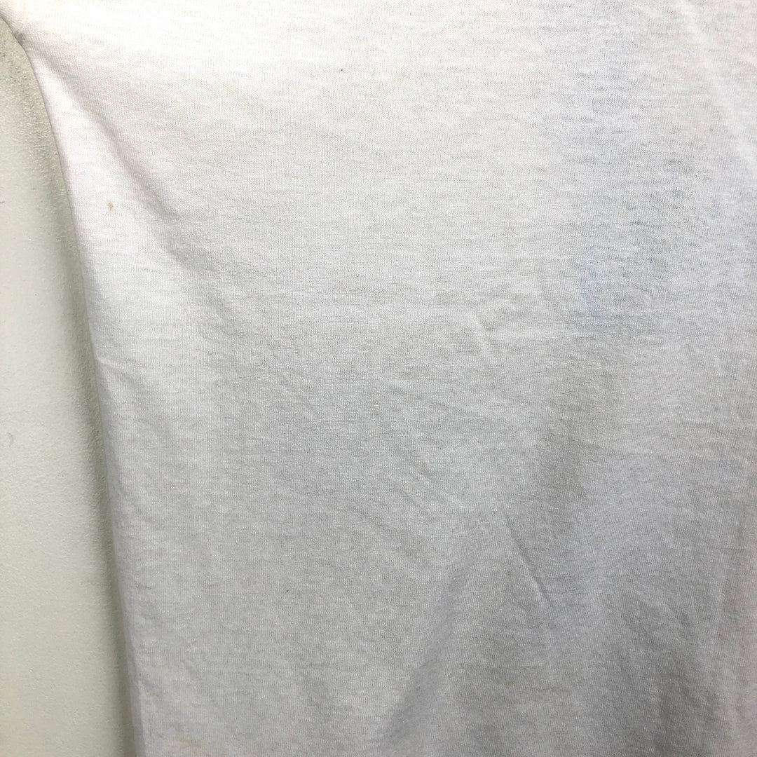 80s-90'S Sofie US Navy Ringer T-shirt, Made in USA, Men's Size L (approx.), Vintage polyester white type Vintage Second Hand