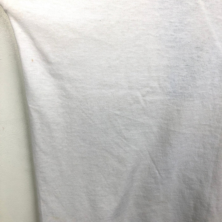 80s-90'S Sofie US Navy Ringer T-shirt, Made in USA, Men's Size L (approx.), Vintage polyester white type Vintage Second Hand