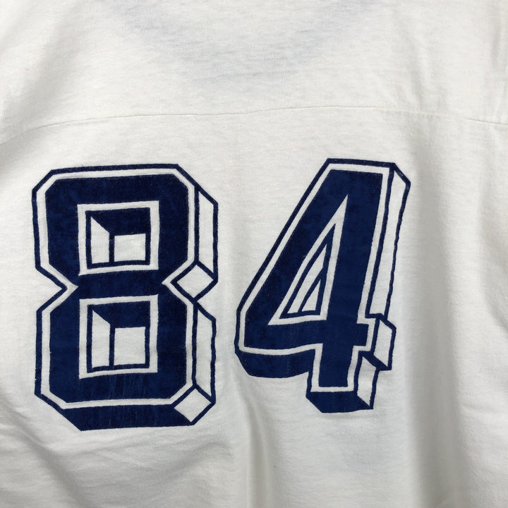 ~90'S Disney EPCOT Five-quarter sleeve ringer t-shirt, men's size XL equivalent, vintage. unclear white type Vintage Second Hand