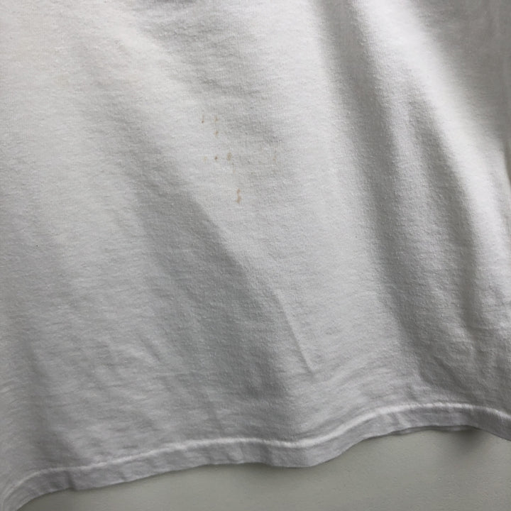 ~90'S Disney EPCOT Five-quarter sleeve ringer t-shirt, men's size XL equivalent, vintage. unclear white type Vintage Second Hand