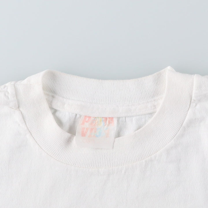 ~90'S Parrot Pattern Animal T-Shirt, Men's XL equivalent, Vintage unclear white type Vintage Second Hand