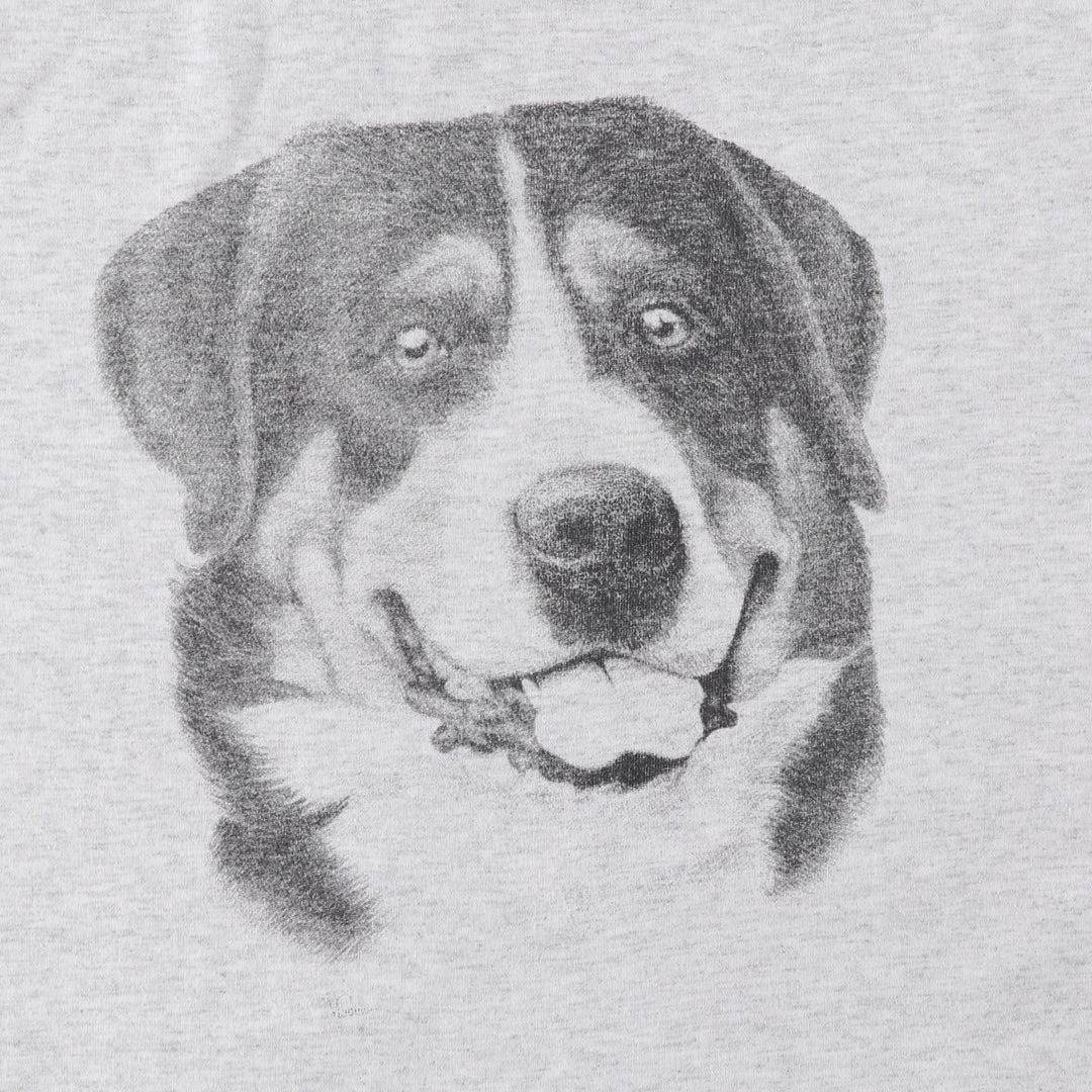 90'S Hanes HEAVYWEIGHT 50 cotton white type Vintage Second Hand