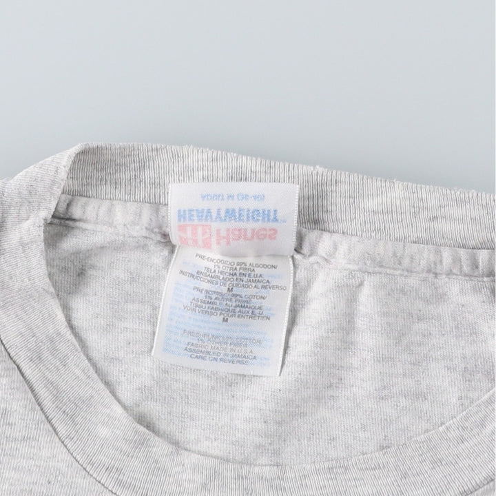 90'S Hanes Heavyweight Elephant Pattern Animal T-Shirt, Men's Size M (approx.), Vintage cotton gray type Vintage Second Hand