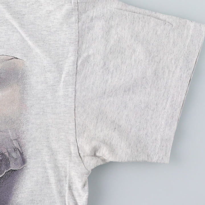 90'S Hanes Heavyweight Elephant Pattern Animal T-Shirt, Men's Size M (approx.), Vintage cotton gray type Vintage Second Hand