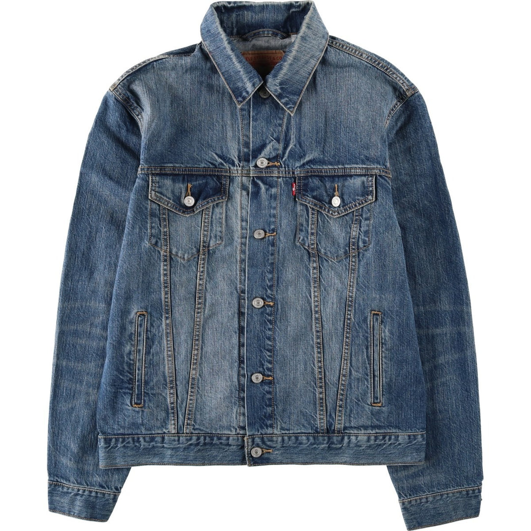 Levi's denim jacket, denim jacket, men's size L cotton blue type Vintage Second Hand