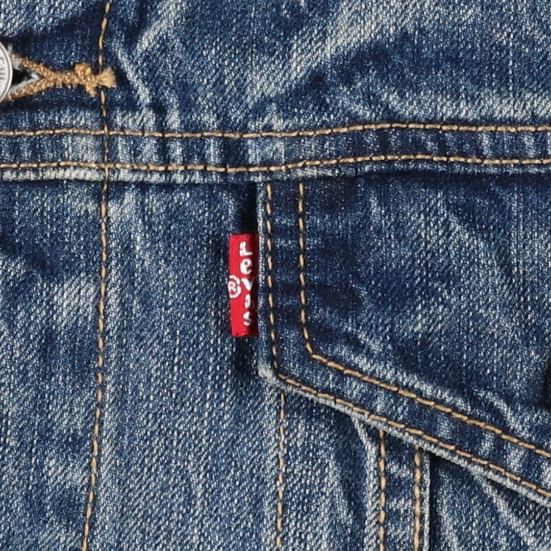 Levi's denim jacket, denim jacket, men's size L cotton blue type Vintage Second Hand