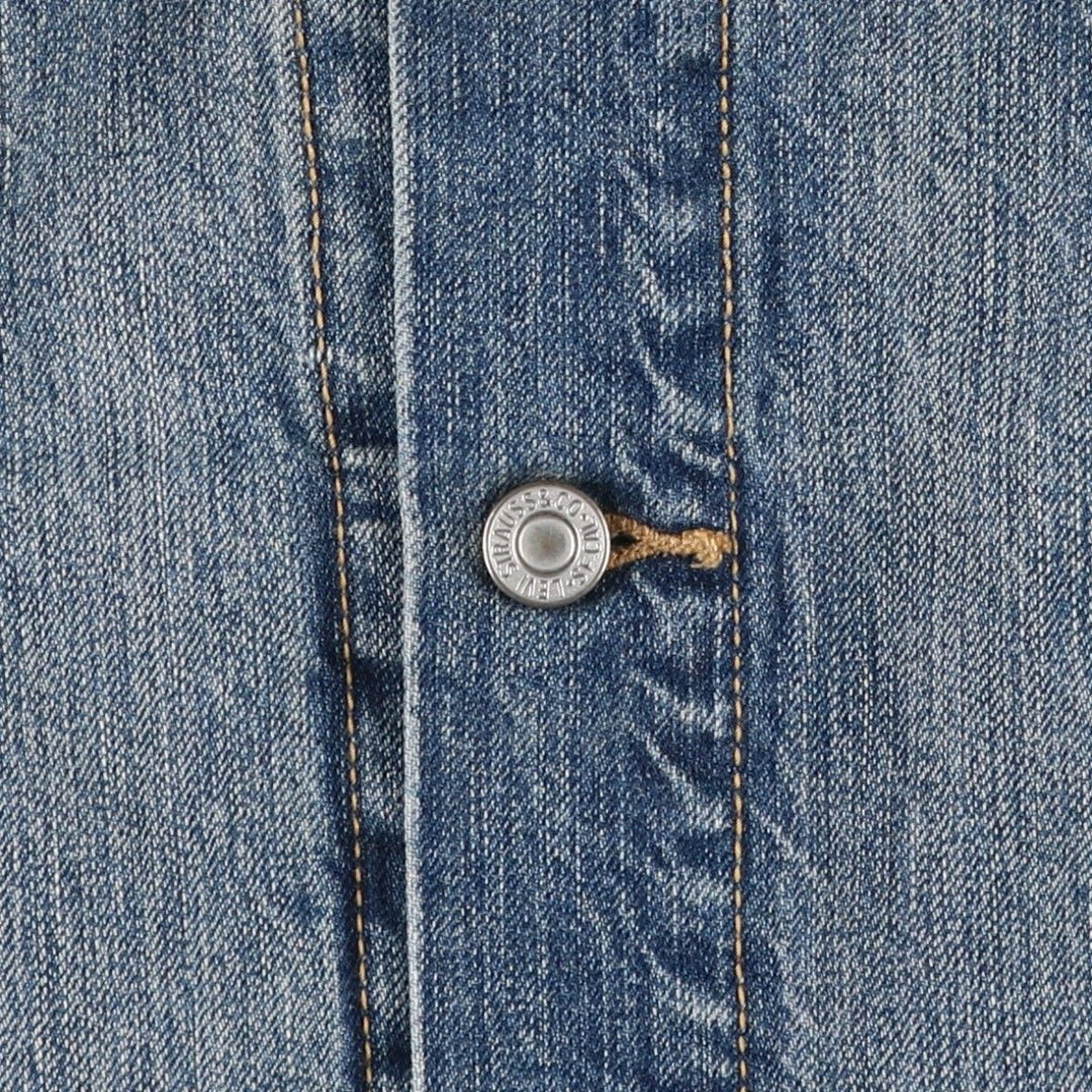 Levi's denim jacket, denim jacket, men's size L cotton blue type Vintage Second Hand