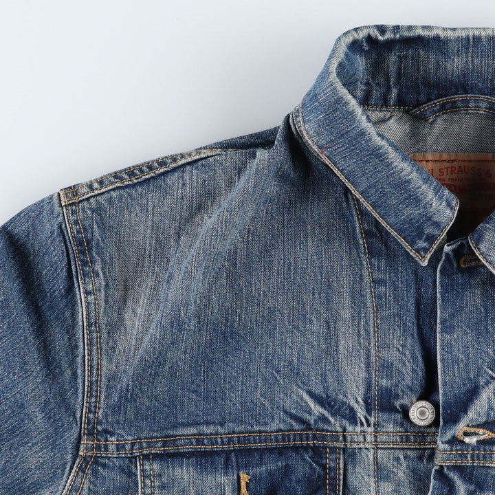 Levi's denim jacket, denim jacket, men's size L cotton blue type Vintage Second Hand