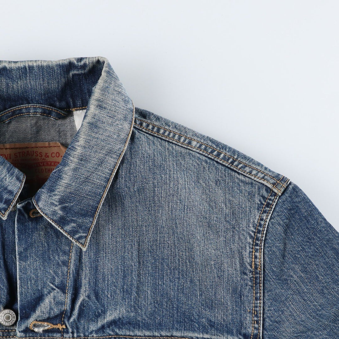 Levi's denim jacket, denim jacket, men's size L cotton blue type Vintage Second Hand