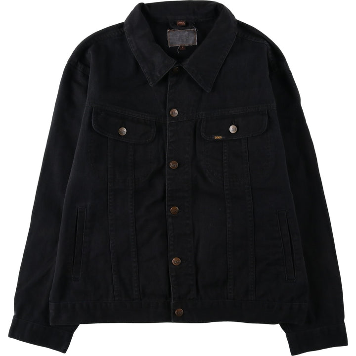 90s-00'S Lee Black Denim Jacket (Men's Size L, equivalent) Vintage cotton black type Vintage Second Hand
