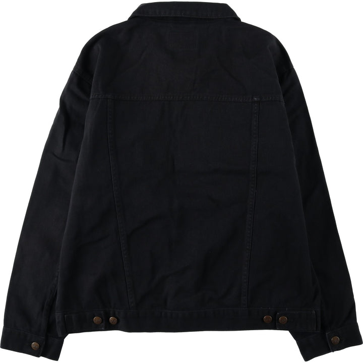 90s-00'S Lee Black Denim Jacket (Men's Size L, equivalent) Vintage cotton black type Vintage Second Hand