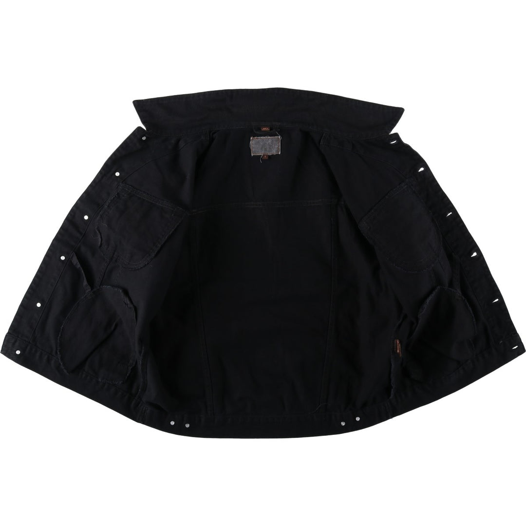 90s-00'S Lee Black Denim Jacket (Men's Size L, equivalent) Vintage cotton black type Vintage Second Hand