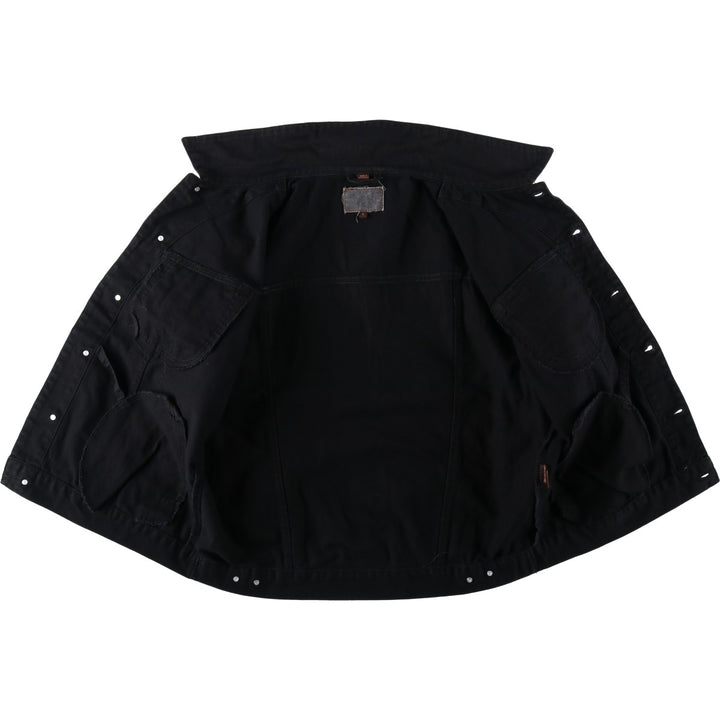 90s-00'S Lee Black Denim Jacket (Men's Size L, equivalent) Vintage cotton black type Vintage Second Hand