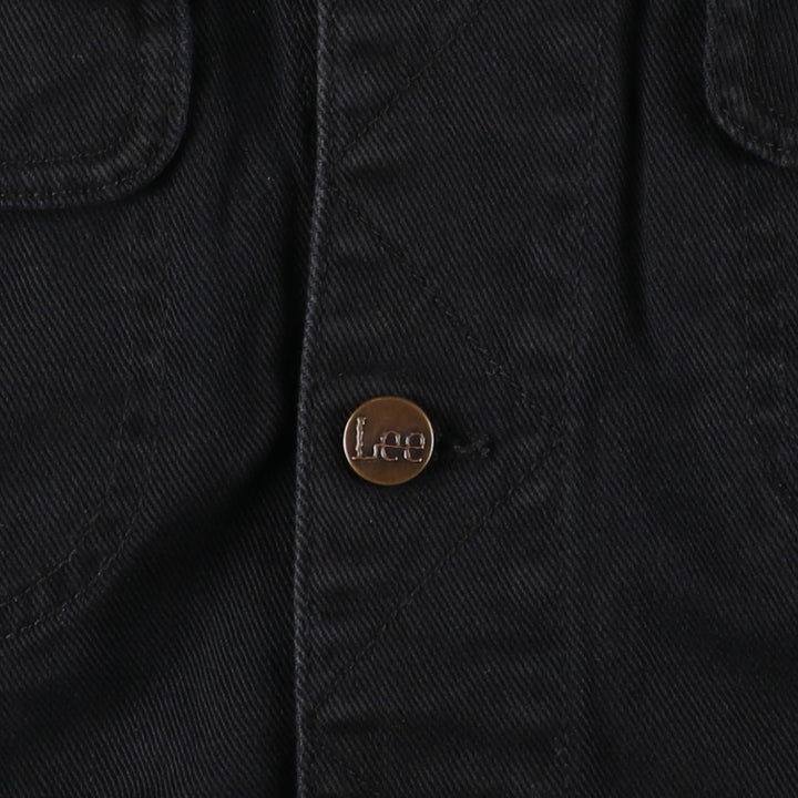 90s-00'S Lee Black Denim Jacket (Men's Size L, equivalent) Vintage cotton black type Vintage Second Hand