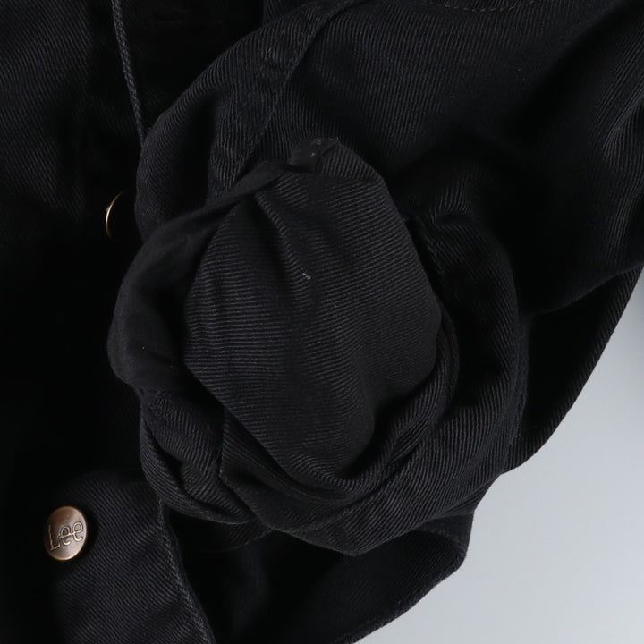 90s-00'S Lee Black Denim Jacket (Men's Size L, equivalent) Vintage cotton black type Vintage Second Hand