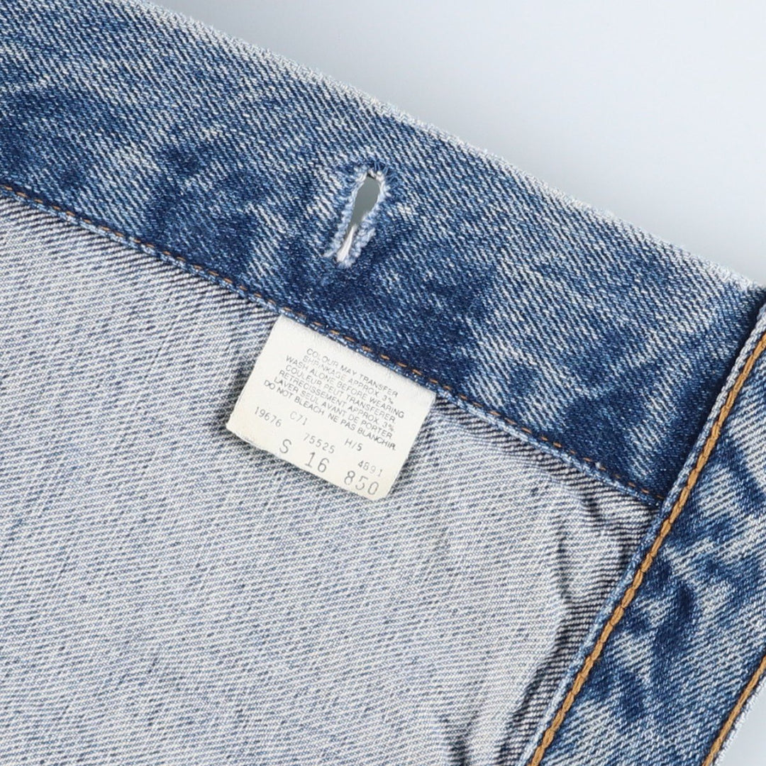90s-00'S Levi's 75525-4891 Denim Jacket, Made in Canada, Men's Size S (approx.), Vintage. cotton blue type Vintage Second Hand