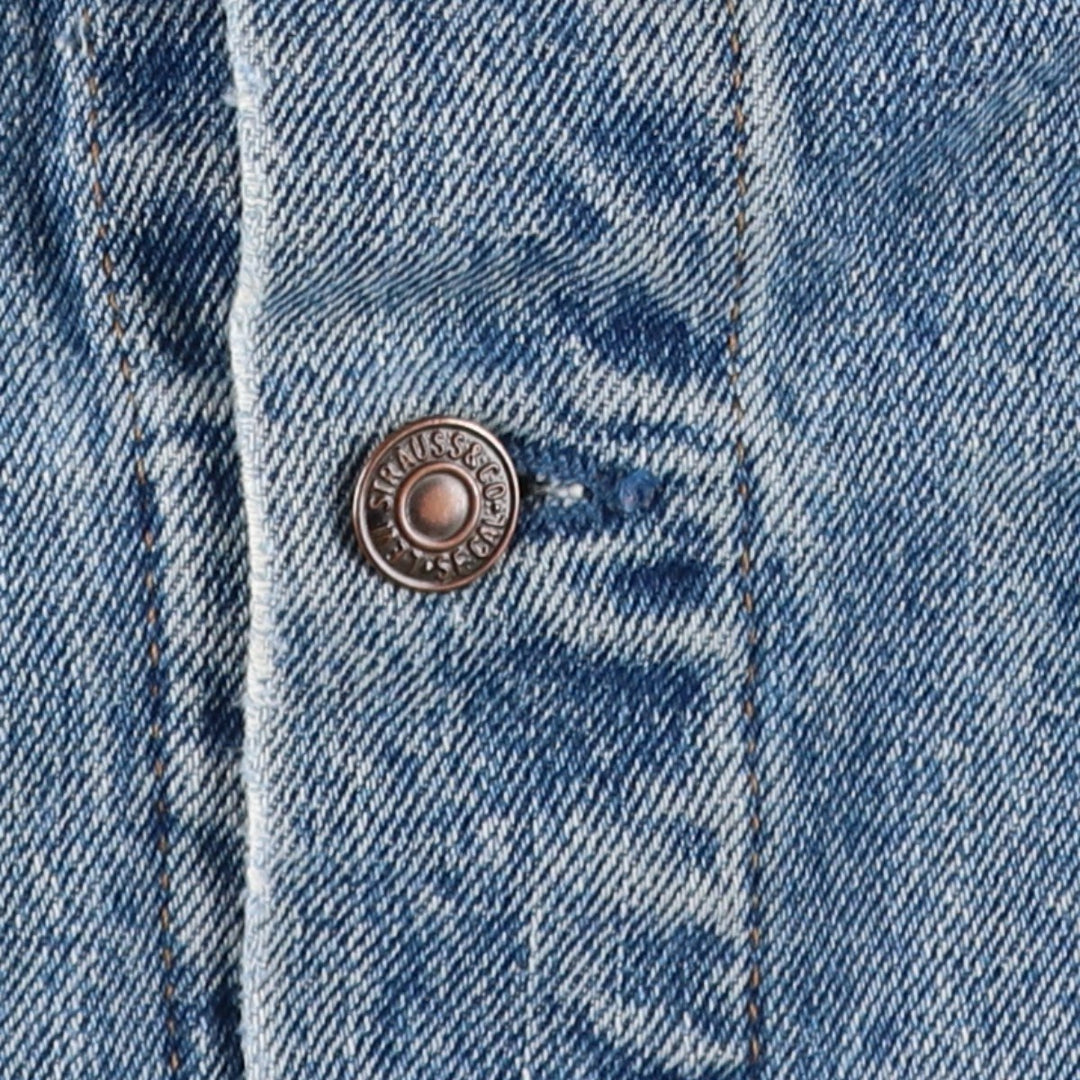 90s-00'S Levi's 75525-4891 Denim Jacket, Made in Canada, Men's Size S (approx.), Vintage. cotton blue type Vintage Second Hand