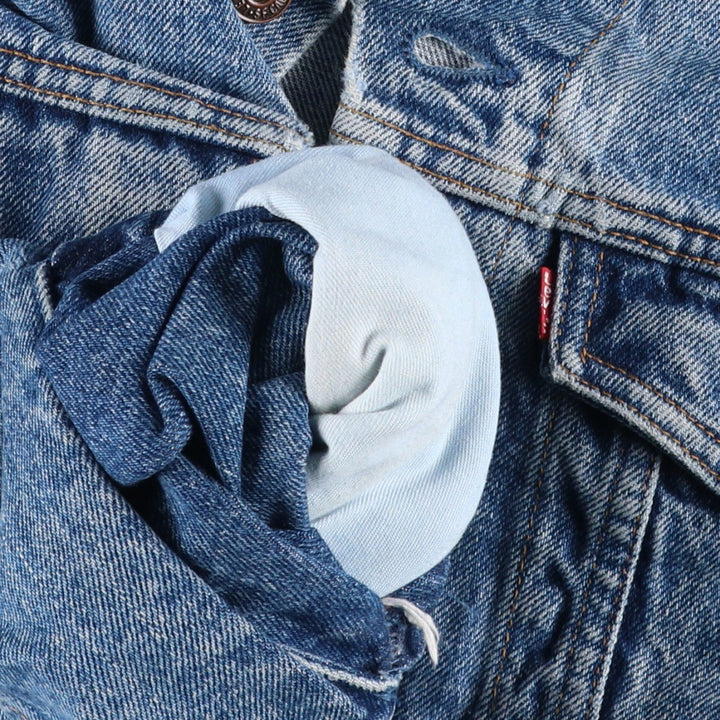 90s-00'S Levi's 75525-4891 Denim Jacket, Made in Canada, Men's Size S (approx.), Vintage. cotton blue type Vintage Second Hand