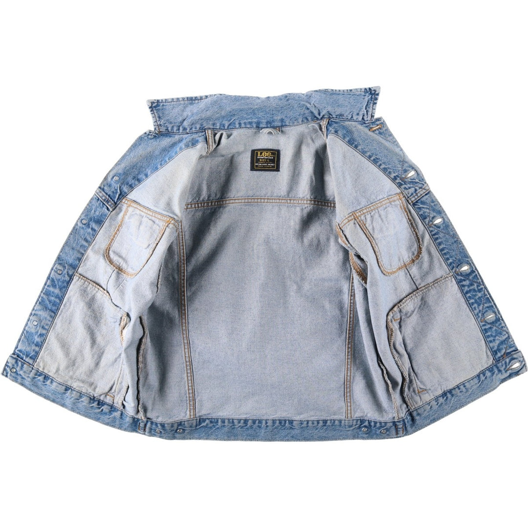Vintage Lee Riders denim jacket from the 1980'S and 1990s, size L, men's size L. cotton blue type Vintage Second Hand