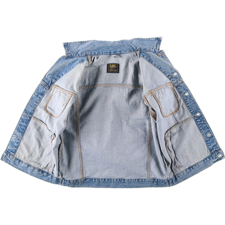Vintage Lee Riders denim jacket from the 1980'S and 1990s, size L, men's size L. cotton blue type Vintage Second Hand