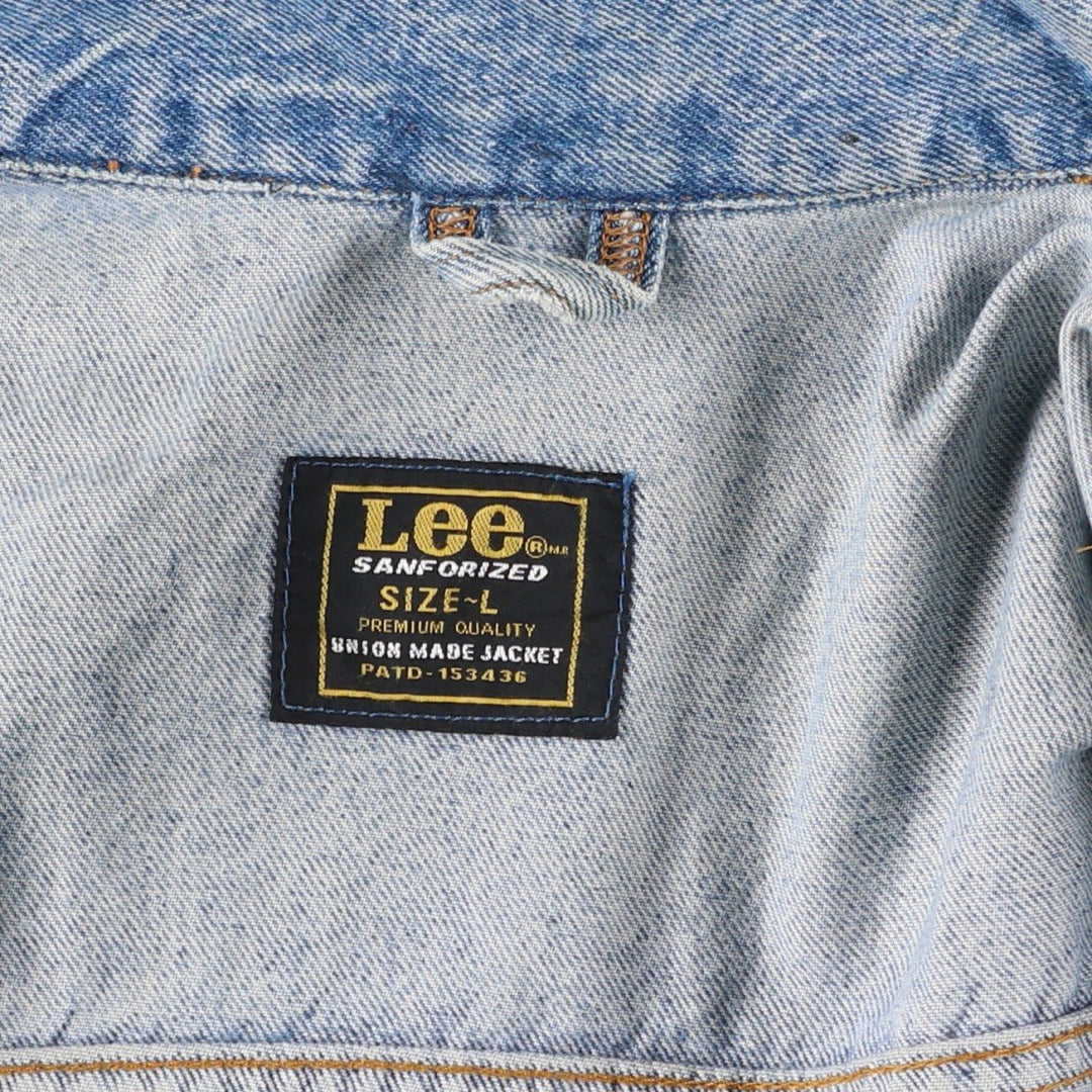 Vintage Lee Riders denim jacket from the 1980'S and 1990s, size L, men's size L. cotton blue type Vintage Second Hand