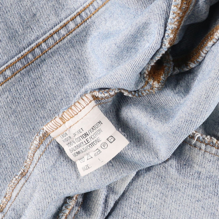 Vintage Lee Riders denim jacket from the 1980'S and 1990s, size L, men's size L. cotton blue type Vintage Second Hand