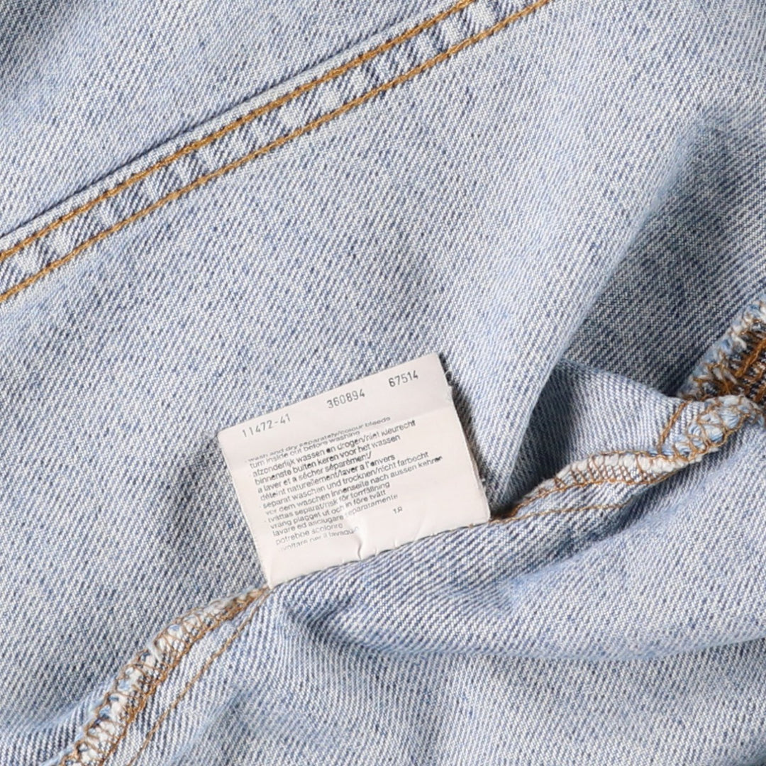 Vintage Lee Riders denim jacket from the 1980'S and 1990s, size L, men's size L. cotton blue type Vintage Second Hand