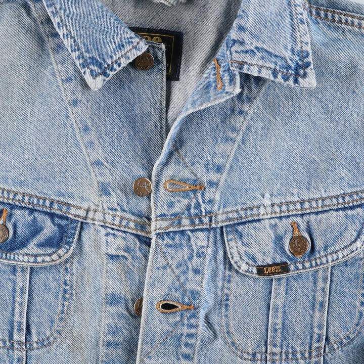 Vintage Lee Riders denim jacket from the 1980'S and 1990s, size L, men's size L. cotton blue type Vintage Second Hand