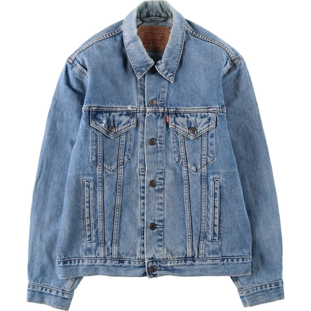 90'S Levi's 70503-0414 Denim Jacket, Men's Size Medium, Vintage cotton blue type Vintage Second Hand