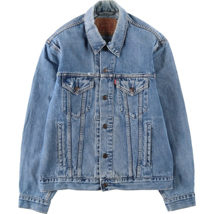 90'S Levi's 70503-0414 Denim Jacket, Men's Size Medium, Vintage cotton blue type Vintage Second Hand