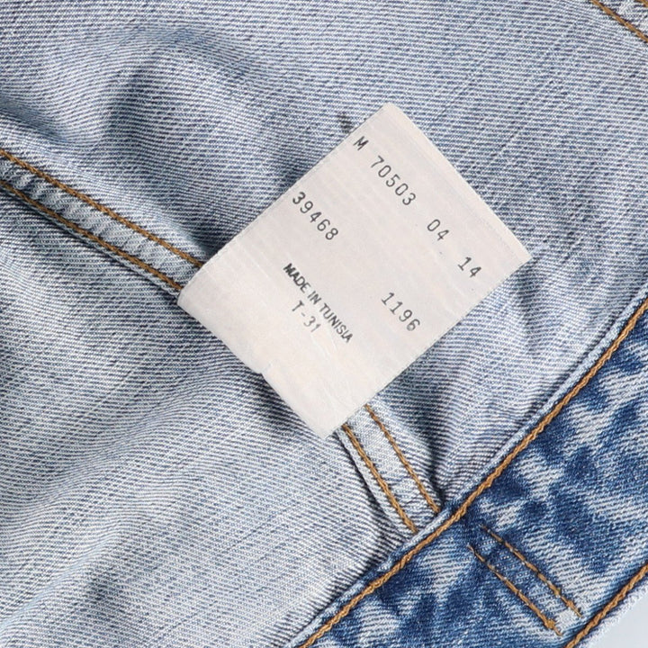 90'S Levi's 70503-0414 Denim Jacket, Men's Size Medium, Vintage cotton blue type Vintage Second Hand